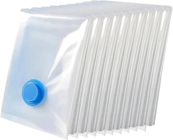 Compressiezakken Kleding - Vacuümzakken Opbergzakken - Ruimte Besparen - Inclusief Pomp - 50x70 cm - Transparant