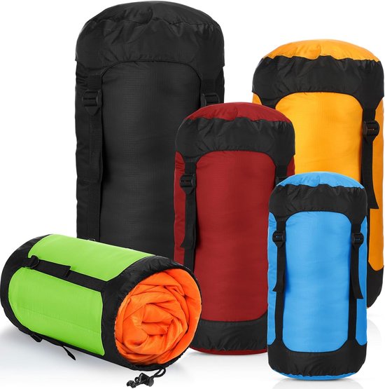 Compressiezakken set van 5 - Waterdicht - Lichtgewicht - Ideaal voor camping en reizen - SnelShoppen