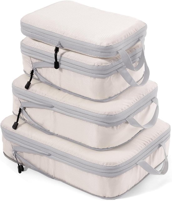 Compressiezakken voor Koffers, Uitbreidbare Organizers voor Reisbagage, Lichtgewicht Inpakcubes voor Efficiënt Reizen