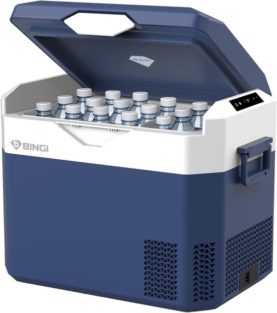Compressor Koelbox 30L - Draagbare Autokoelkast 12V/24V en 230V - Elektrische Koelbox en Vriezer voor Auto, Vrachtwagen, Camper, Camping en Stopcontact