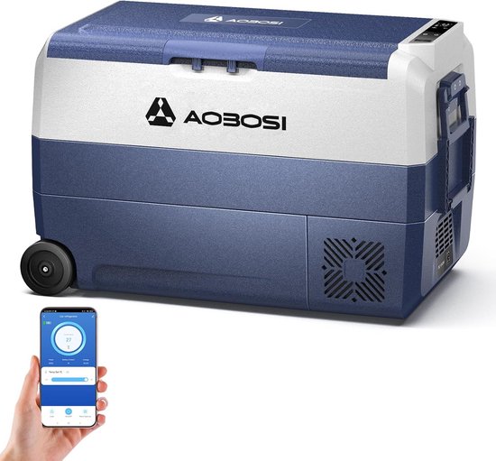 Compressor Koelbox 50L Met App Besturing Voor Auto, Truck, Boot & Kamperen
