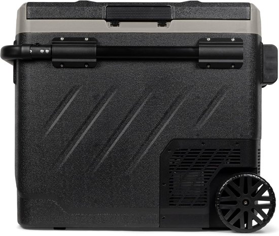 Compressor Koelbox - Dubbele Zone Koeler - Mobiele Koeling - Met Wielen - 58 Liter - Zwart