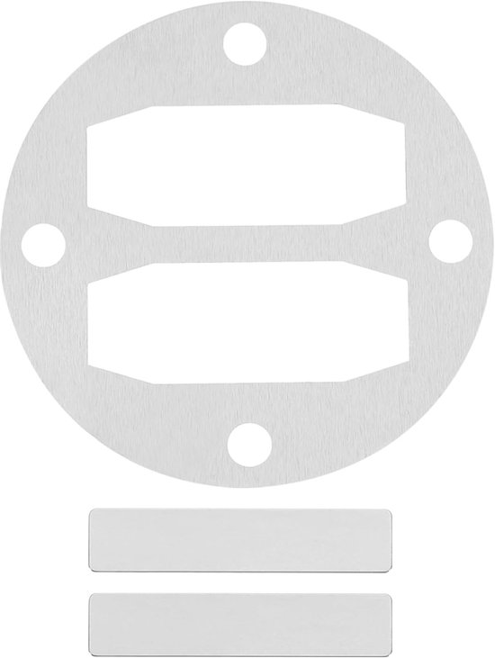 Compressor Pakking Kit - Reserveonderdelen - Luchtcompressor Reparatie - Duurzaam Roestvrij Staal - 79mm Klepplaat - Zilver van Merkloos