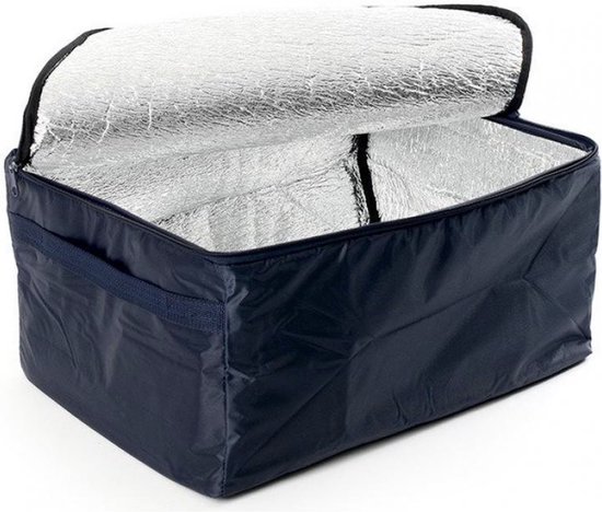 Connabride caddy koeltas - krat koelzak - vouwkrat koelbox - 32 liter - Blauw van Merkloos