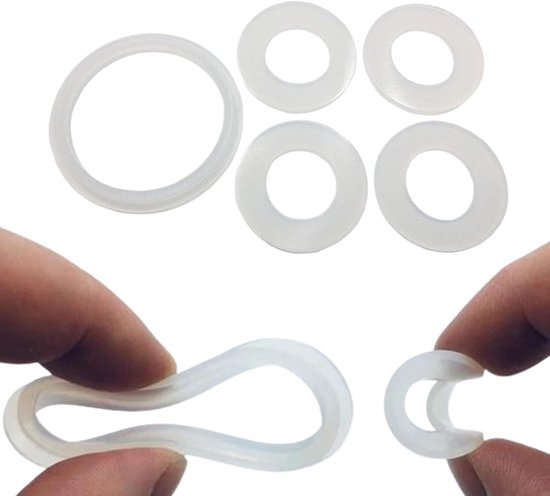 Connector Afdichtingen - Set Pakkingen - Lekvrije Aansluitingen - Universele Compatibiliteit - 5 Stuks - Zwart