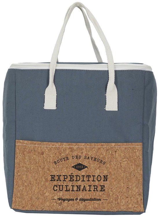 Cook Concept Koeltas Miami - voor lunch en drankjes - 17 liter inhoud - 30 x 28 x 28 cm - Draagband - blauw van Cook Concept