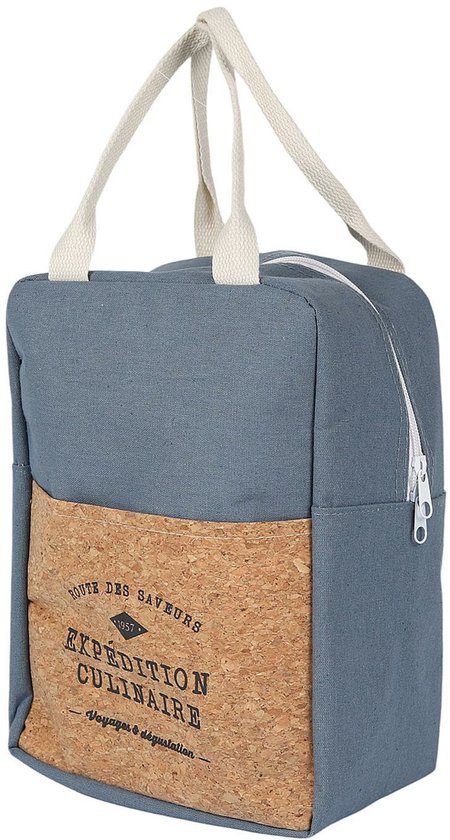 Cook Concept Koeltas Miami - voor lunch en drankjes - 5 liter inhoud - 20 x 11 x 28 cm - Draagband - blauw