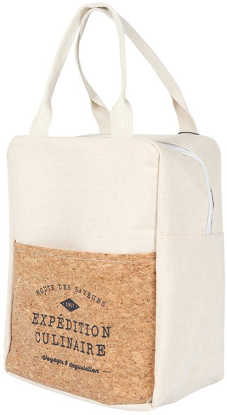 Cook Concept Koeltas Miami - voor lunch en drankjes - 5 liter inhoud - 20 x 11 x 28 cm - Draagband - wit van Cook Concept