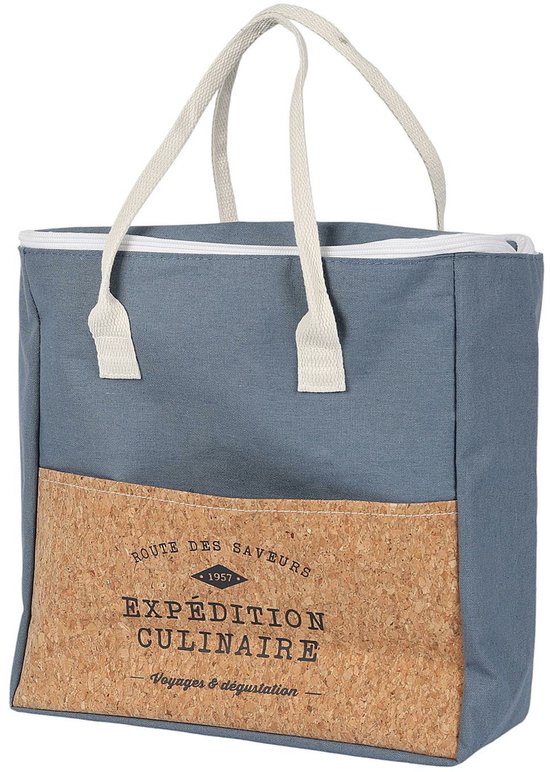 Cook Concept Koeltas Miami - voor lunch en drankjes - 8 Liter inhoud - 28 x 14 x 30 cm - Draagband - blauw van Cook Concept