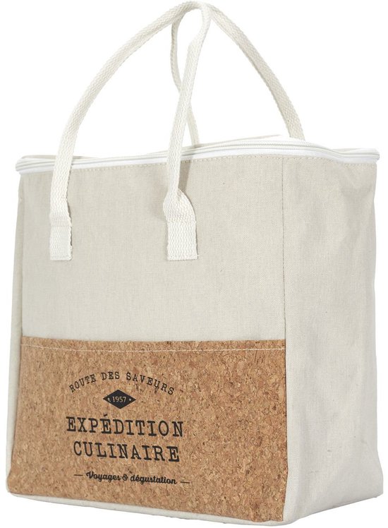 Cook Concept Koeltas Miami - voor lunch en drankjes - 8 Liter inhoud - 28 x 14 x 30 cm - Draagband - wit van Cook Concept