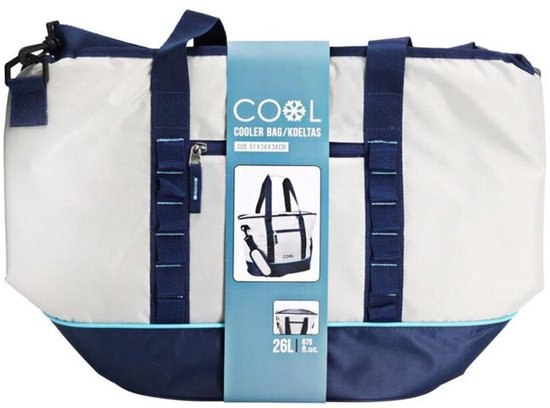 Cool - Grote Koeltas - Cooler Bag - 26 Liter - met handvatten - Geschikt voor o.a. 0,5-liter flessen - 51 x 24 x 34 cm van Cool