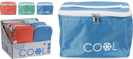 Cool - koeltas - 4 liter - 21 x 15 x 15 cm - roze van Cool