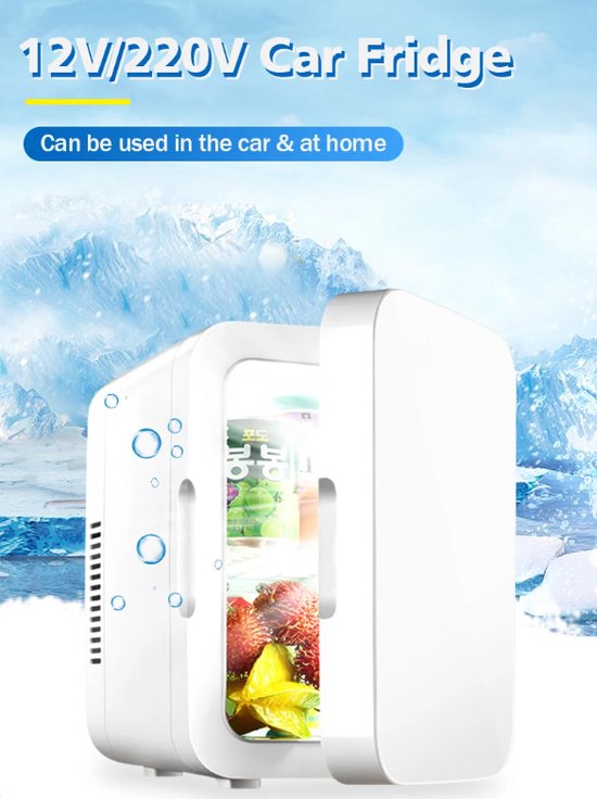 CoolCamp - Mini Koelkast 5L - Voor Auto - Thuis - Camping koelkast - Makkelijk - Duurzaam van Merkloos