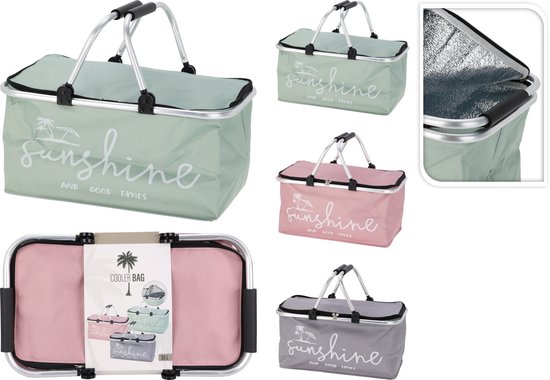 Cooler bag-koeltas-koelmand-diverse kleuren-35 liter inhoud van Merkloos