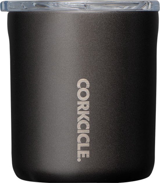 Corkcicle Buzz Cup 355ml-Ceramic Slate- Reisbeker met onbreekbare deksel- Drievoudig geïsoleerd-RVS - Koffiebeker- Drinkbeker- Thermosbeker van Corkcicle