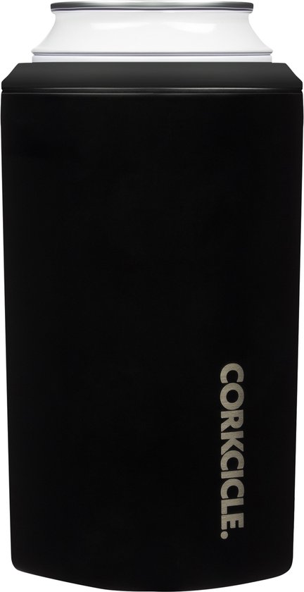 Corkcicle Can Cooler- Mat Zwart- koeler- blikjes koeler- van Corkcicle