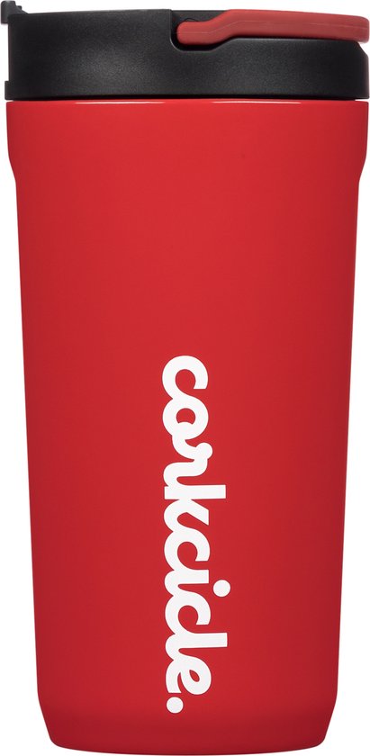 Corkcicle KIDS CUP - 355ml - Gloss Cardinal - Rood - Drievoudig geïsoleerd roestvrij stalen beker - houdt 18 uur koud – BPA vrij - RVS - 2812GCR van Corkcicle