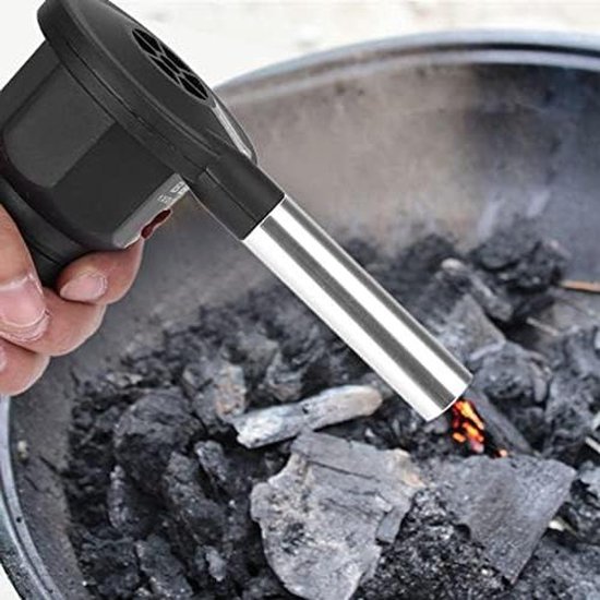Cosensi - BBQ ventilator voor buitenbarbecue en picknick - eenvoudige bediening - comfortabel en veilig - draagbaar en compact - grillventilator. van Merkloos