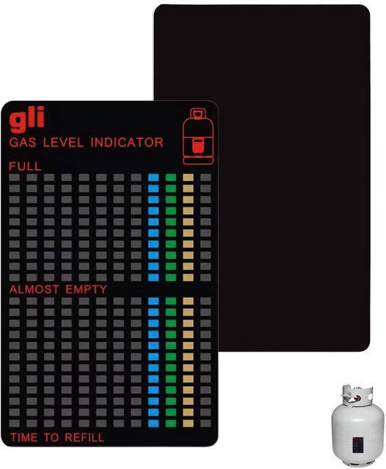 Cosensi - Magnetische Gasfles Niveau Indicator - Herbruikbaar - Eenvoudig te Installeren - Temperatuur Gevoelig - Voor Camping en Barbecue - Geschi...