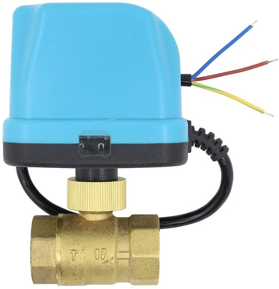 Cosensi - Motorized Valve - Elektrische Kogelklep - IP54 - 1/2 inch - 12V 24V - Voor vloeistofbeheersing - Geschikt voor diverse toepassingen van Merkloos
