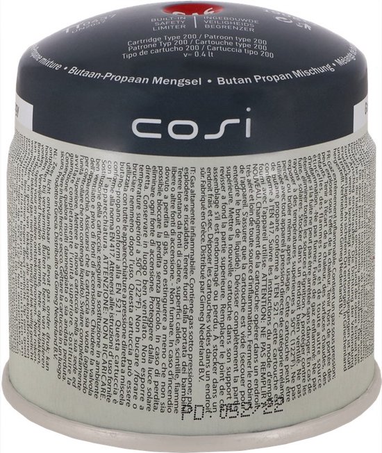 Cosi gascartouche voor Cosiscoop gaslantaarn 190 gram