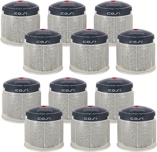 Cosi Prik Gascartouche / Gasblikje 190gr - Set van 12 van Merkloos