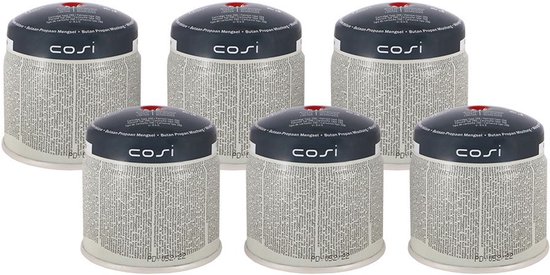 Cosi Prik Gascartouche / Gasblikje 190gr - Set van 6 van Merkloos