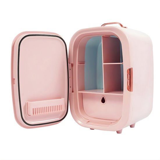 Cosmetica Koelkast 12L – Beauty Fridge – Compacte Make-up Koelkast – Voor Lippenstift en Huidverzorging – Voor Slaapkamer en Kantoor – Roze