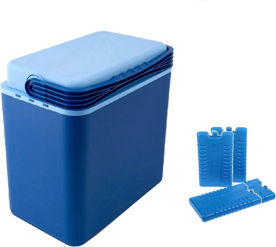 Cosy & Trendy Koelbox - 24 liter - met 4x koelelementen - 39x25x40 cm van Merkloos