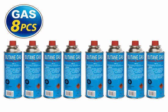 Cosycorner-Butaan gasbussen - 8 stuks voordeelverpakking van Merkloos