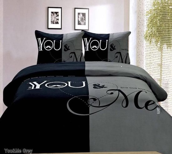 Cotton Club Dekbedovertrek You & Me - Lits-jumeaux 240x200/220 cm van Cotton Club