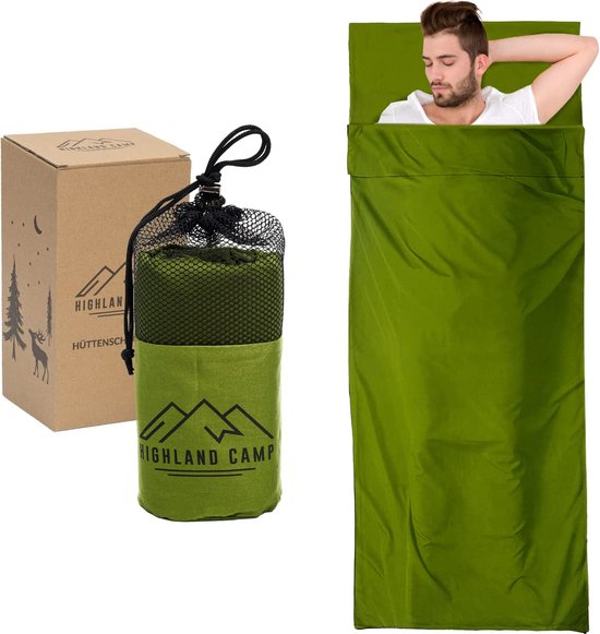 Cottonslaapzak van katoen (slechts 570 g), ultralight, rijstslaapzak, ideaal voor hostels, berghutten en jeugdherbergen van Cocoon