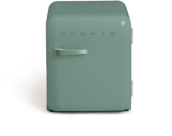 CREATE - Koelkast in retrostijl - Sage - Handvat Sage - FRIDGE RETRO 48L van create