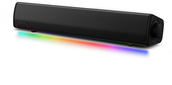 Creative Sound Blaster GS3 - Compacte Gaming-Soundbar RGB met Superwide Technologie van Creative