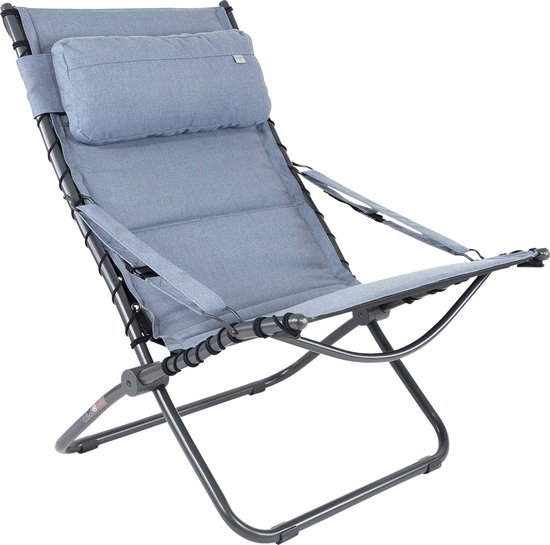 Crespo - Loungestoel - AP/262 - Tex-Comfort - Blauw van Crespo