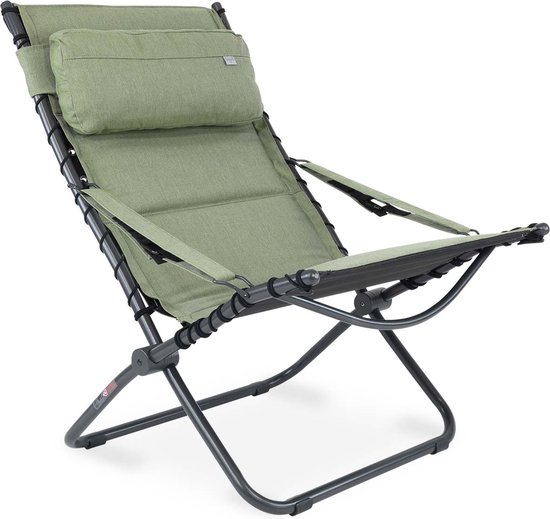 Crespo - Loungestoel - AP/262 - Tex-Comfort - Groen van Merkloos