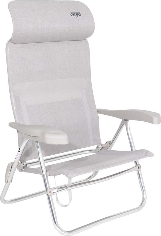 Crespo - Strandstoel - AL/205 - Compact - Licht grijs van Crespo