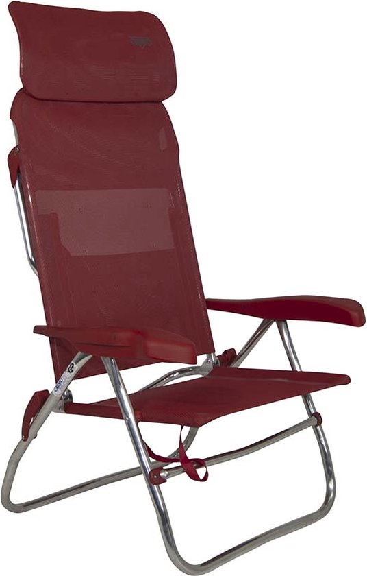 Crespo - Strandstoel - AL/223 - Compact - Rood van Crespo