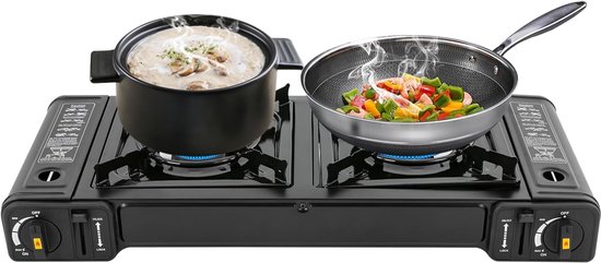 Crestone 2 pits Kooktoestel op Gas - Gas Stove - Camping Kooktoestel - Gaspit - Gasfornuis - Noodpakket - Gasstel - Cooker