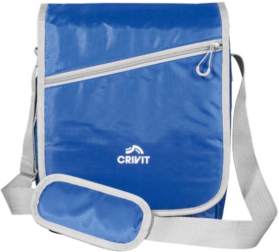 Crivit Koeltas - 11 Liter - Houdt dranken tot 6 uur koel - met extra opbergvak - Inclusief verstelbare schouderriem - Blauw