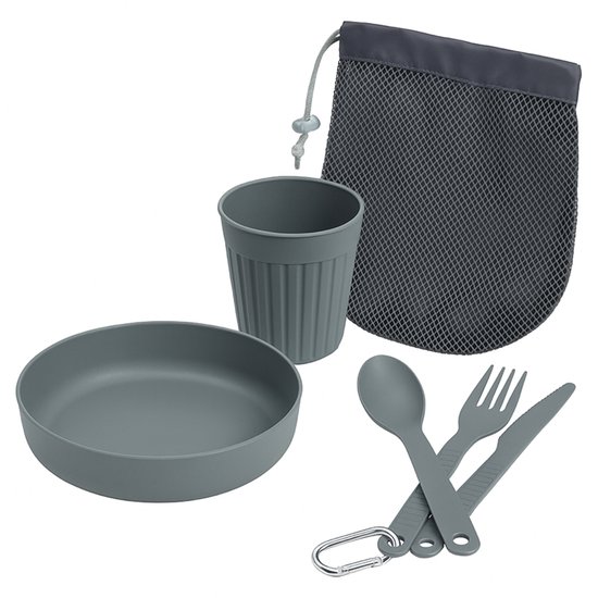 CUHOC Camping Serviesset 6-delig – Lichtgewicht & Breukvast – Ideaal voor Camping, Picknick en Outdoor – BPA-vrij van Merkloos