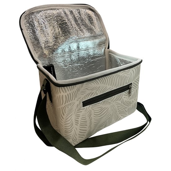 CUHOC Koeltas 4L – Compacte Lunchtas met schouderband voor School, Werk of Strand – Isolerende Koelbag – Kleine Koeltas -Tropisch Bladmotief van Merkloos