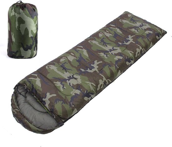 Currero Slaapzak - Slaapzak Met Matras - Extra Warm - Outdoor Survival - Professioneel - Camouflage van Merkloos