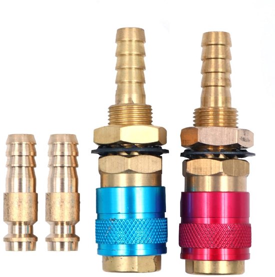 Dailygoods - 2 Set Watergekoelde en Gas Adapter Quick Connectors