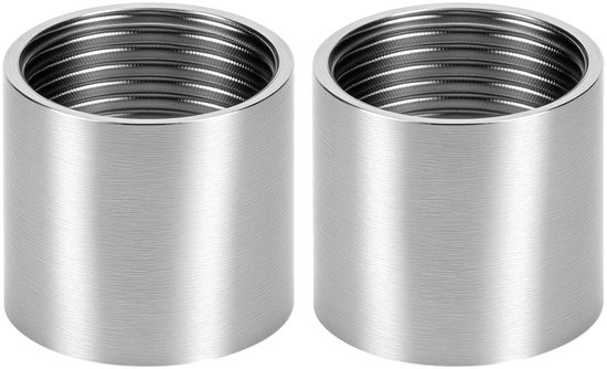 Dailygoods - 2 Stuks 304 Roestvrijstalen Schroeffitting 3/4" - Corrosiebestendig voor Water en Gas