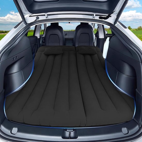 Dailygoods- Auto-luchtmatras Draagbaar - Opblaasmatras - Opvouwbaar Luchtbed - Campingmatras voor 2 Personen - Comfortabel Bed voor SUV's - Veiligheidswaarschuwing bij Gebruik van Dailygoods