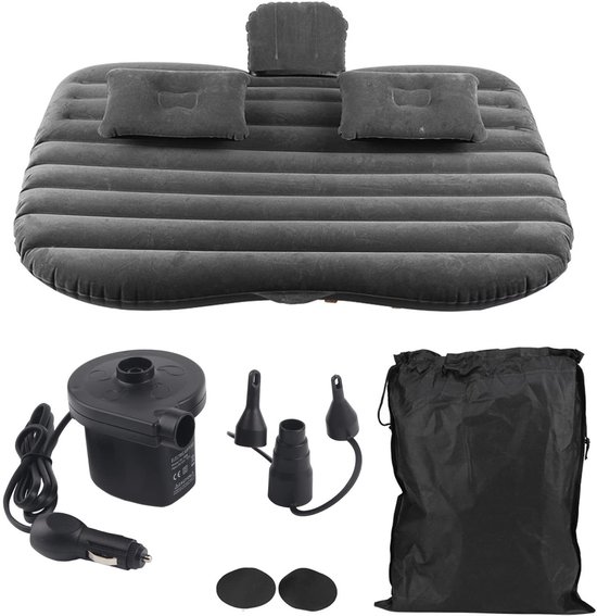 Dailygoods- Autoluchtbed met luchtpomp - Opblaasbaar bed - Dikker automatras - Comfortabel voor reizen - Hoogwaardig PVC - Belastbaar tot 150 kg