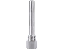 Dailygoods- Beschermbuis Roestvrij Staal - 1/2 Inch NPT Draad - Temperatuurmeters - Bescherming - Schokbestendig - Corrosiebestendig - Temperatuurbuis