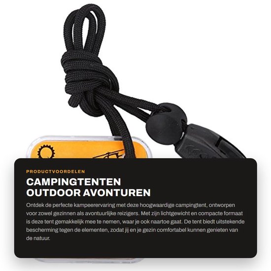 Dailygoods- Campingtent Premium Kwaliteit - Sportartikelen - Functionele Uitrusting - Hoogwaardig Acrylmateriaal - Duurzaam - Breed Gebruik