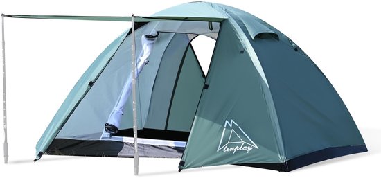 Dailygoods- Campingtent voor 2 Personen - Lichtgewicht 2,5 kg - Waterdicht PU3000 mm - Dubbellaags Ontwerp - Eenvoudige Installatie - Duurzaam Polyester - Tweepersoonstent